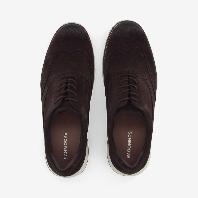 ECHO II BROGUE M - OILY SUEDE - MARRON